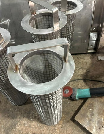 Bucket filter strainers custom made