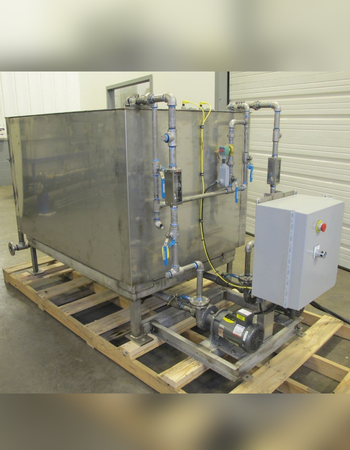 SS process tank with circulation pumps